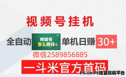 一斗米视频号自动挂机24h赚取收益，赶紧来赚钱