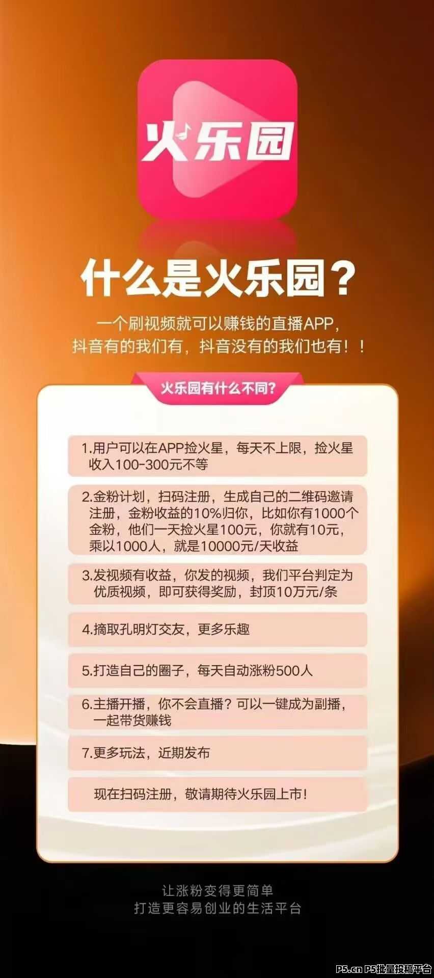 火乐园，创新短视频平台，福利多多，抓紧占位