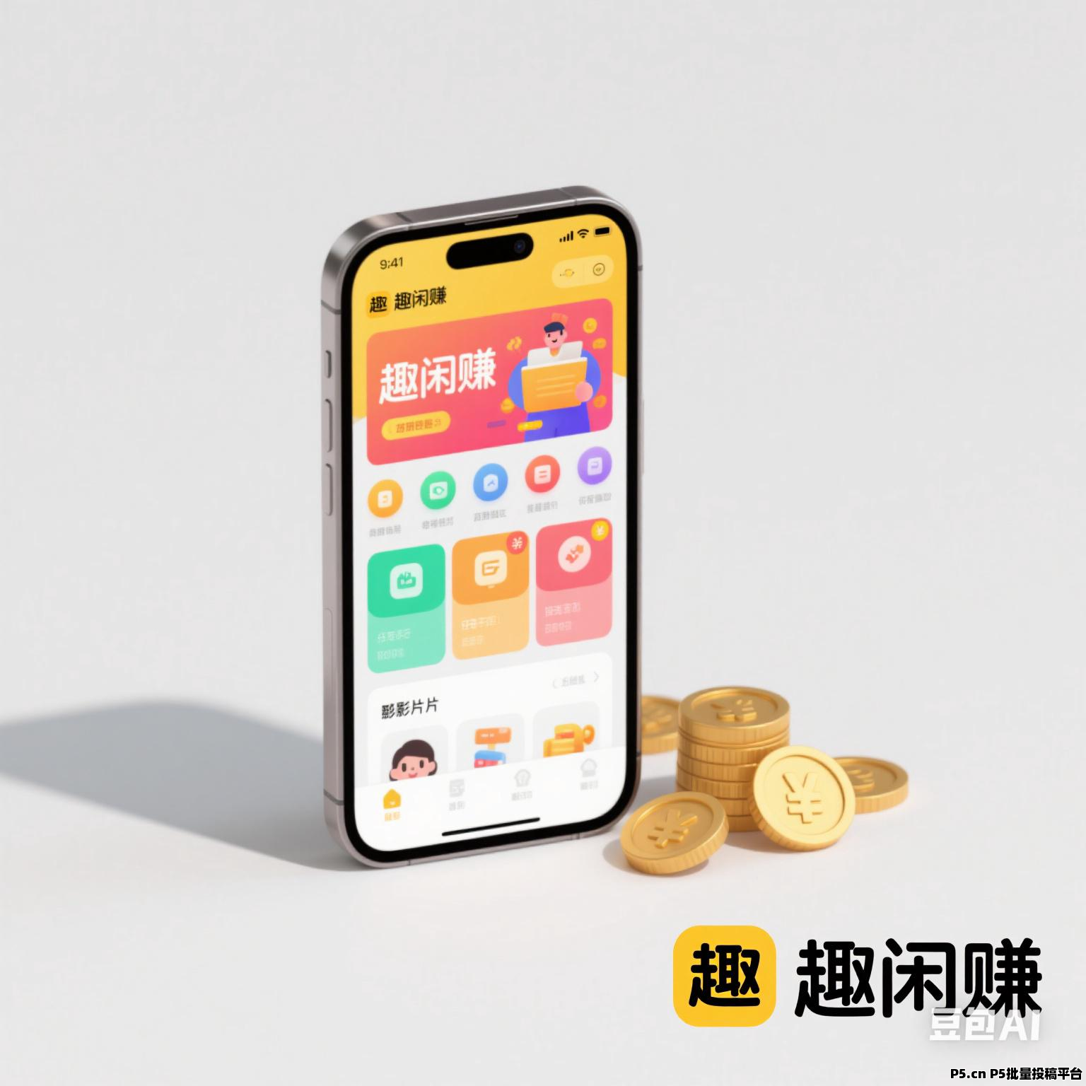 趣闲赚，2025零门槛，手机兼职赚米，悬赏平台首码，让你躺着也能赚外快