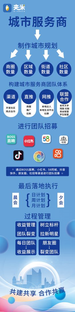 夹米，限时招募城市合伙人，零投资月底内测，2025把握互联网红利