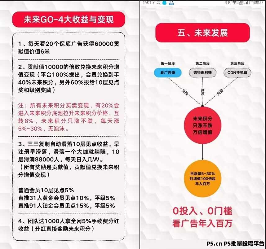 未来GO，看广告，不养机， 积分可以随时卖，秒到