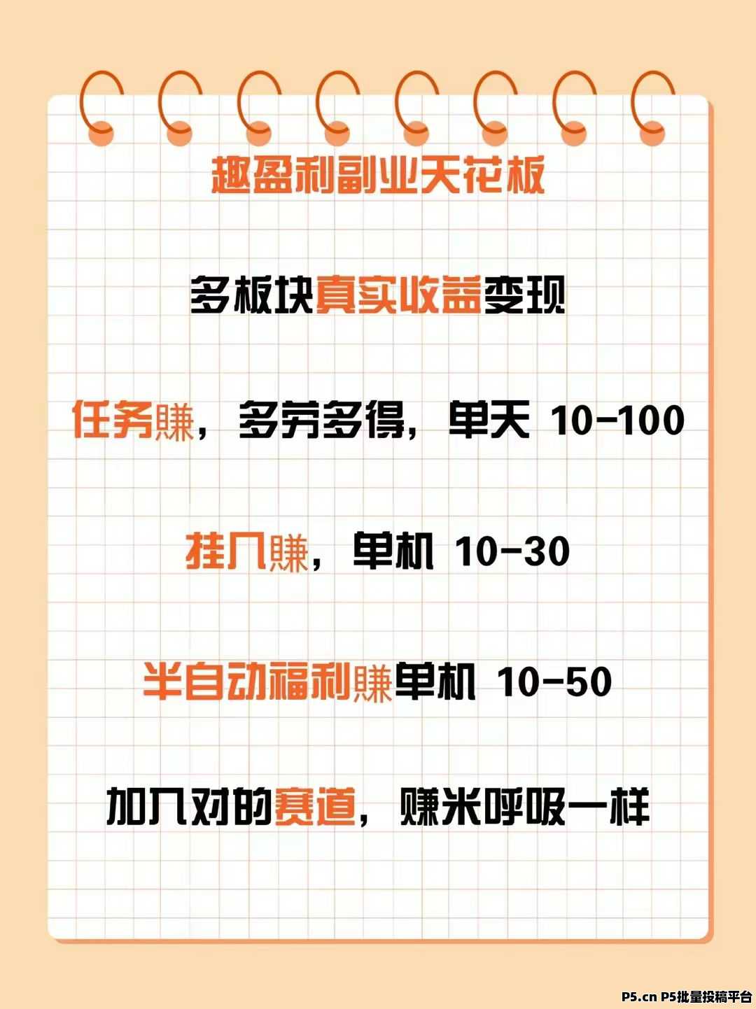 趣盈利，绿色资源整合平台，正规任务，多种变现方式