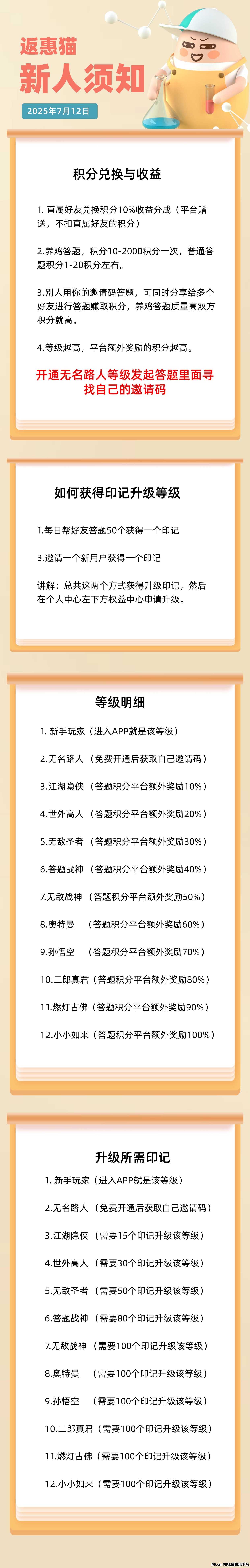 返惠猫答题共享积分奖励
