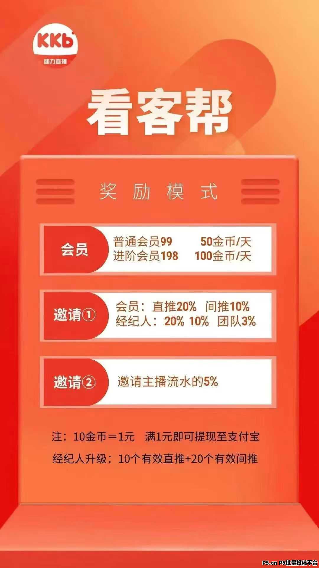 看客帮福利持续加码，每天稳赚