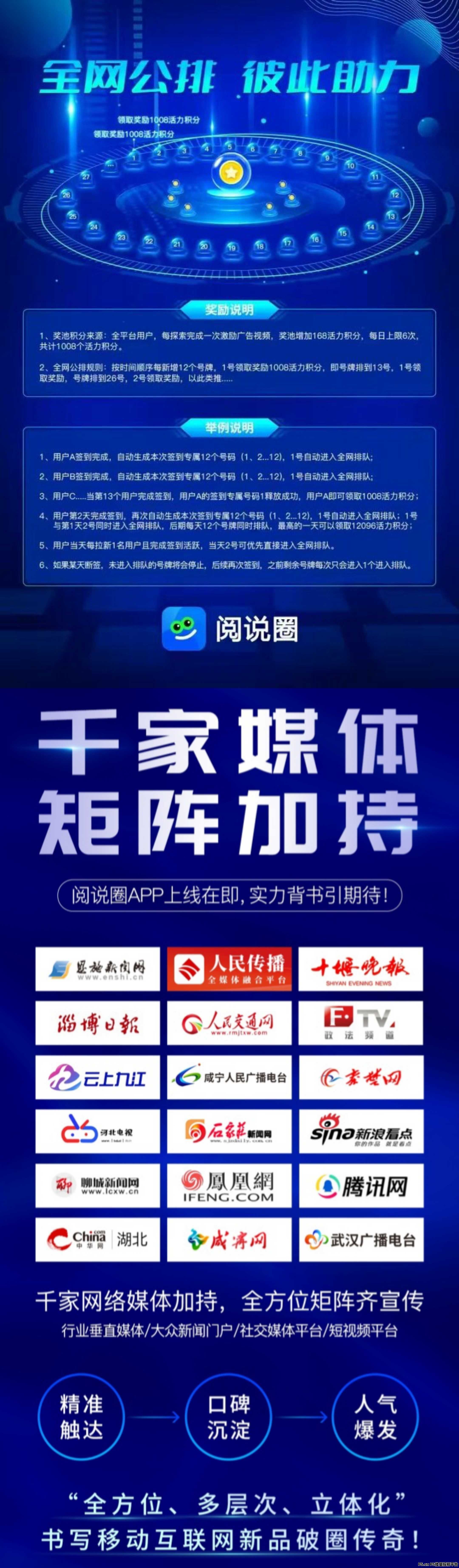 阅说圈零撸，一个圈圈出品，全网公排滑落就是一个人也不推广 ，也有日享分成
