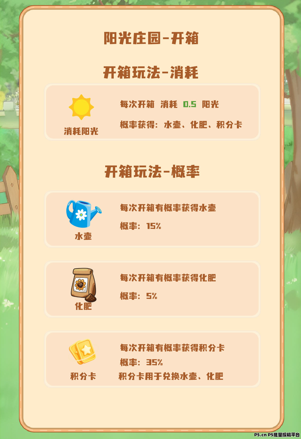 阳光庄园，可零撸上车，轻松治愈风格